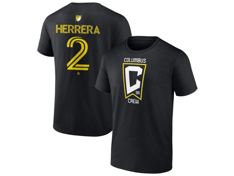 Youth Columbus Crew #2 Andres Herrera Team Authentic T-Shirt - Black
