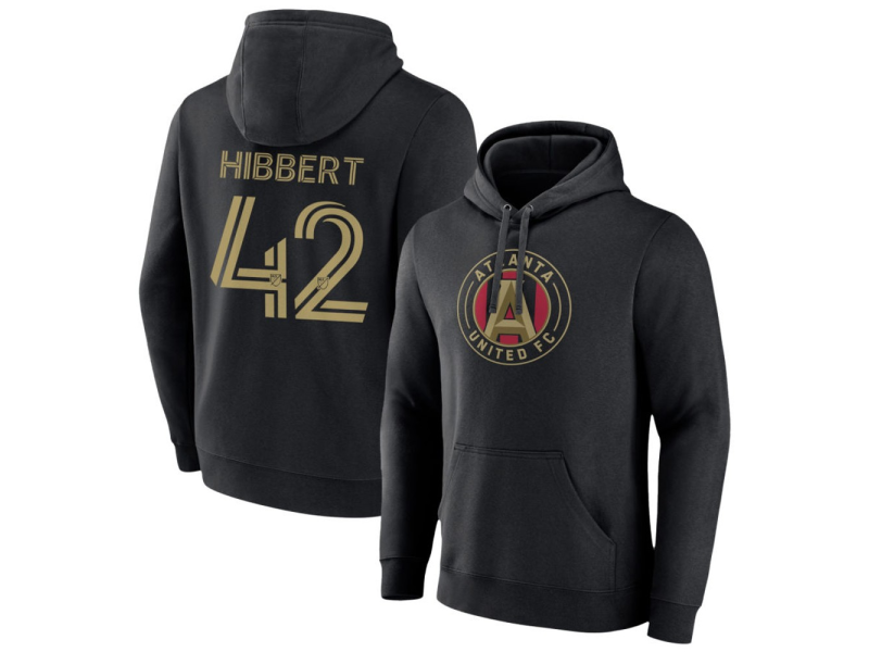 Men's Atlanta United FC #42 Jayden Hibbert Pullover Hoodie - Black