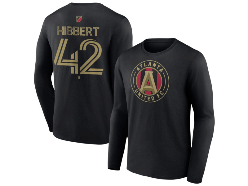 Men's Atlanta United FC #42 Jayden Hibbert Team Authentic Long Sleeve T-Shirt - Black