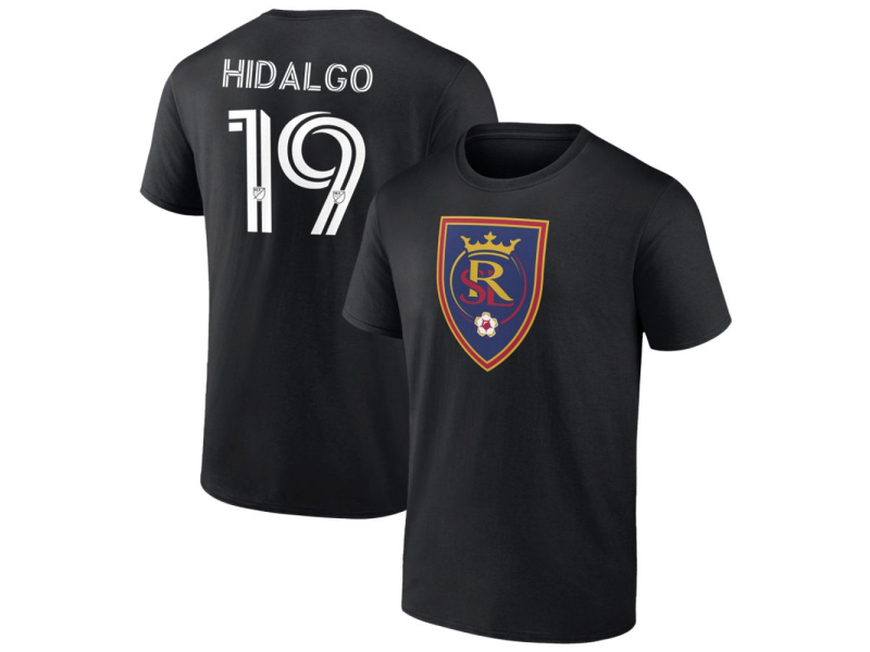 Men's Real Salt Lake #19 Bode Hidalgo T-Shirt - Black