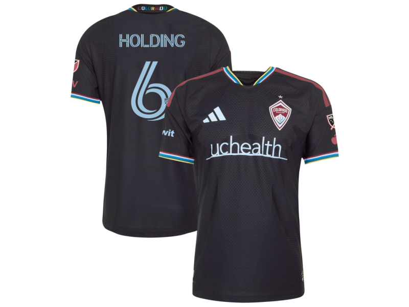 Rob Holding Colorado Rapids 2026 Colorful Colorado Player Version Jersey - Black With Patch