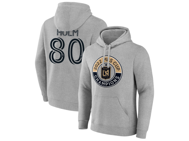 Men's LAFC The Game Is Everything #80 Odin-Thiago Holm Pullover Hoodie - Gray
