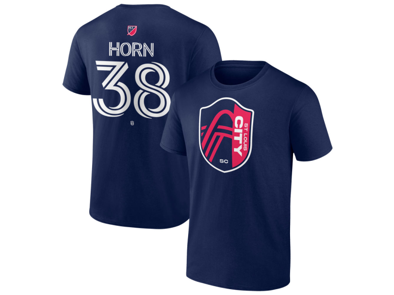 Men's St. Louis City SC #38 Jannes Horn Team Authentic T-Shirt - Navy