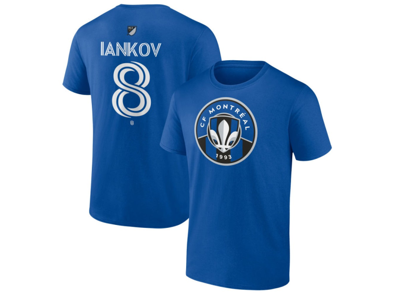 Men's CF Montreal #8 Dominik Iankov Team Authentic T-Shirt - Royal