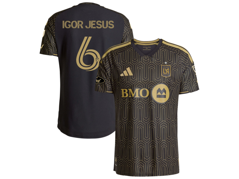 Igor Jesus LAFC 2026 Primary Edition Player Version Jersey - Black With Patch