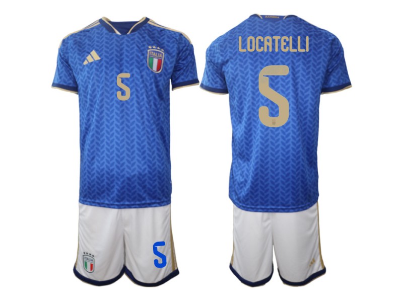 LOCATELLI Italy 2026 World Cup Home Fan Jersey - Blue