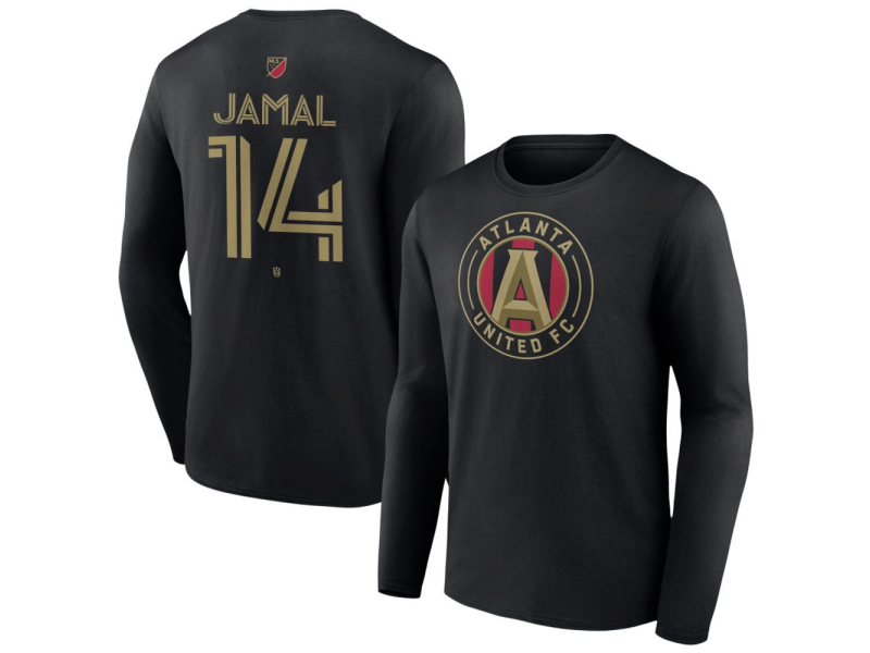 Men's Atlanta United FC #14 Jamal Thiare Team Authentic Long Sleeve T-Shirt - Black