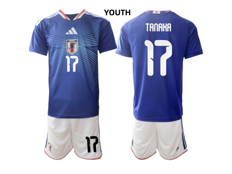 Youth TANAKA Japan 2026 World Cup Home Fan Jersey - Blue