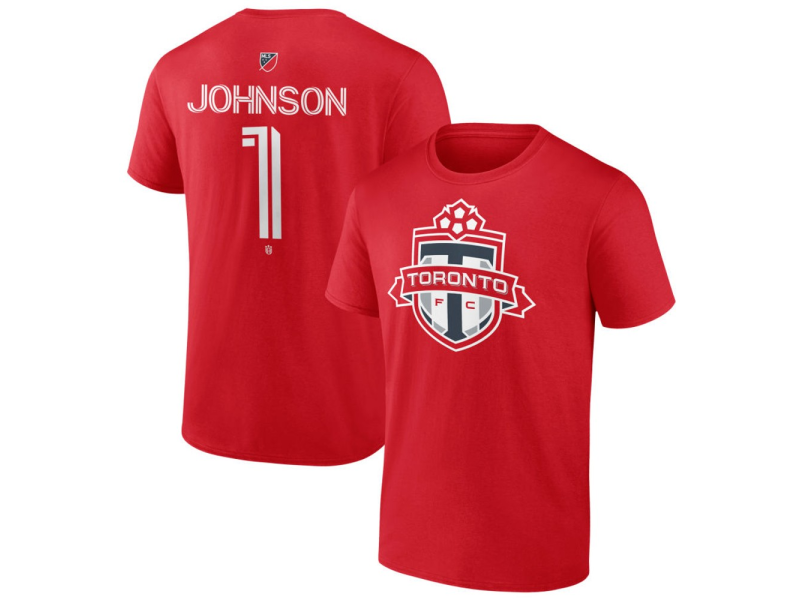 Men's Toronto FC #1 Sean Johnson Team Authentic T-Shirt - Red