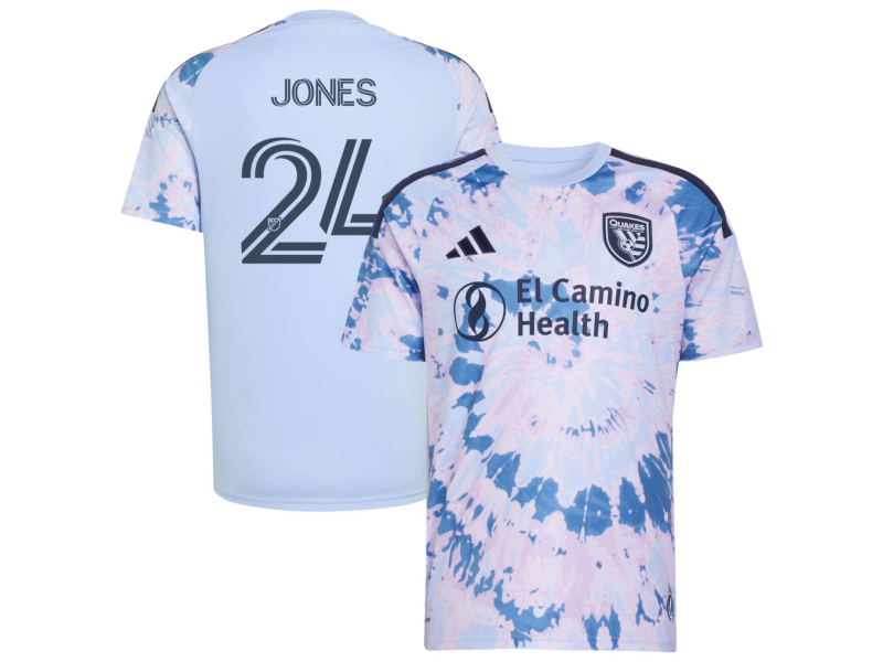 Dejuan Jones San Jose Earthquakes 2026 The Dead Edition Fan Version Jersey - Light Blue