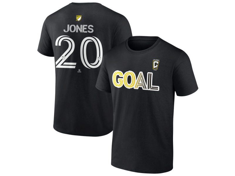 Men's Columbus Crew Goal #20 Derrick Jones T-Shirt - Black