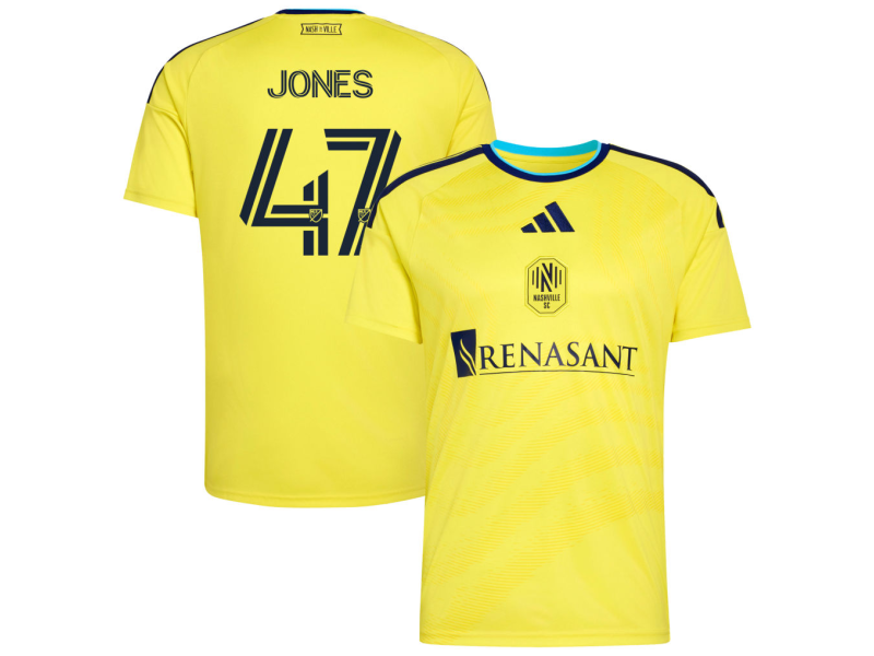 Isaiah Jones Nashville SC 2026 The Reverb Edition Fan Version Jersey - Yellow