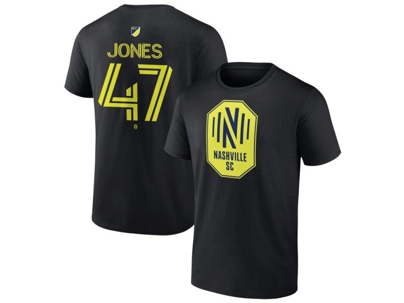 Men's Nashville SC #47 Isaiah Jones Team Authentic T-Shirt - Black
