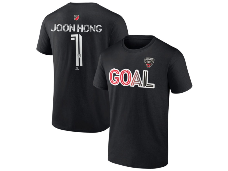 Men's D.C. United Goal #1 Joon Hong T-Shirt - Black