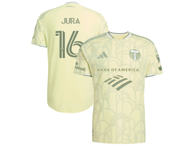 Sawyer Jura Portland Timbers 2026 Civic Stadium Edition Player Version Jersey - Yellow With Patch