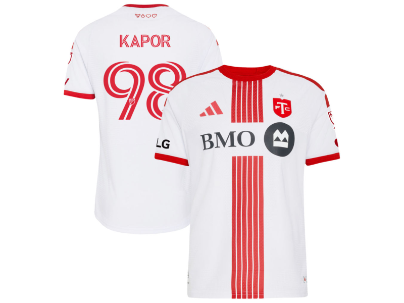Stefan Kapor Toronto FC 2026 Winter Edition Player Version Jersey - White With Patch