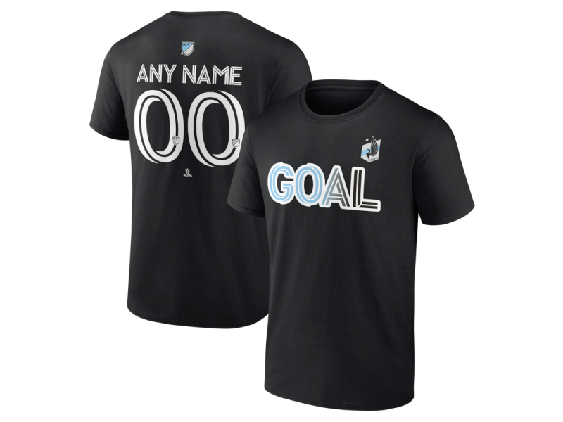 Men's Minnesota United FC Goal #24 Kipp Keller T-Shirt - Black