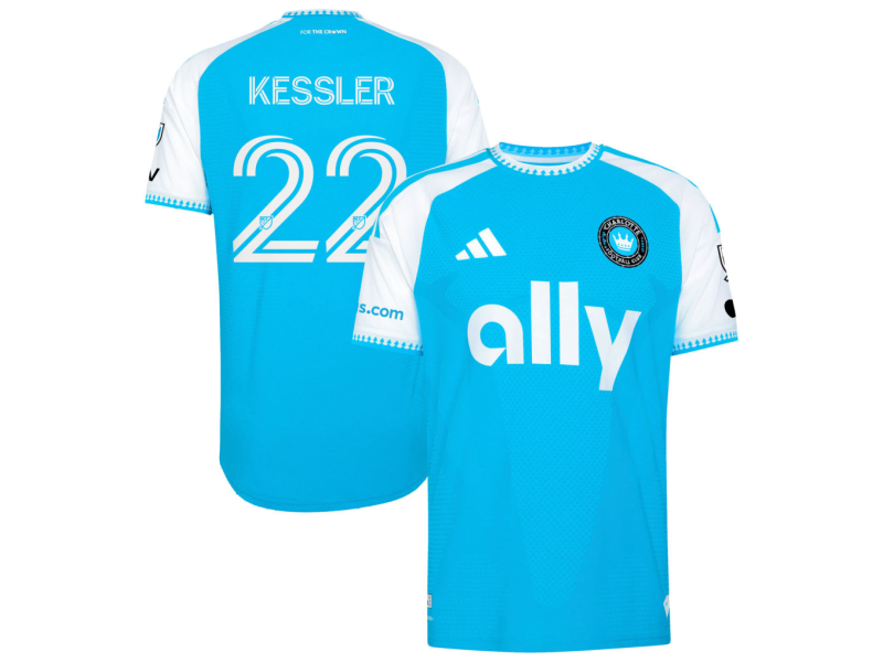 Henry Kessler Charlotte FC 2026 Carolina Kit: Crowns Up Player Version Jersey - Blue With Patch