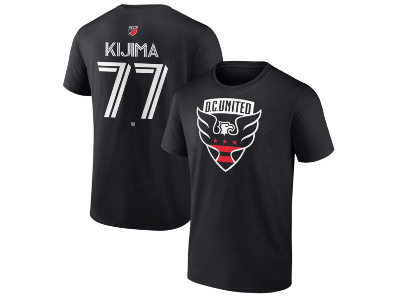 Youth D.C. United #77 Hosei Kijima Team Authentic T-Shirt - Black