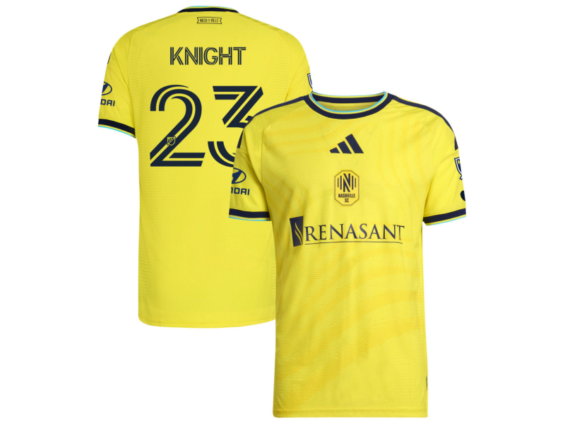 Jordan Knight Nashville SC 2026 The Reverb Edition Player Version Jersey - Yellow With Patch