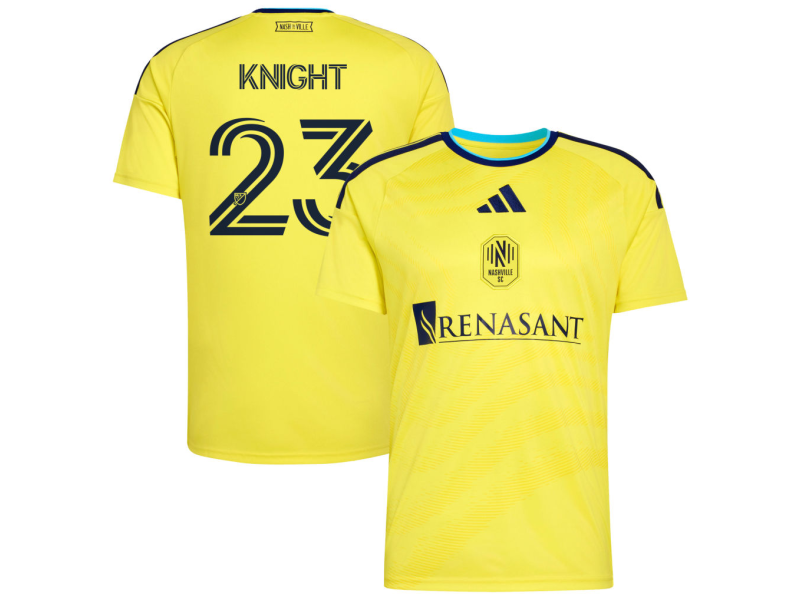 Jordan Knight Nashville SC 2026 The Reverb Edition Fan Version Jersey - Yellow
