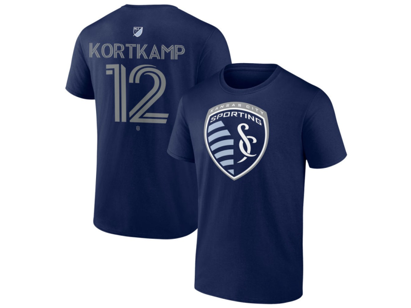 Youth Sporting Kansas City #12 Jack Kortkamp Team Authentic T-Shirt - Navy