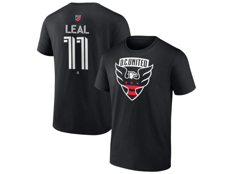 Youth D.C. United #11 Randall Leal Team Authentic T-Shirt - Black