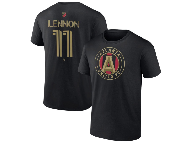 Men's Atlanta United FC #11 Brooks Lennon Team Authentic T-Shirt - Black