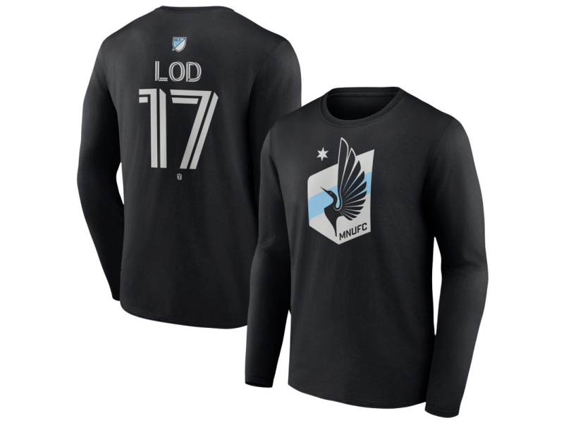 Youth Minnesota United FC #17 Robin Lod Team Authentic Long Sleeve T-Shirt - Black