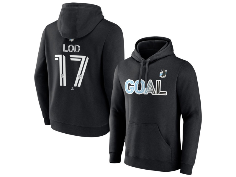 Men's Minnesota United FC Goal #17 Robin Lod Pullover Hoodie - Black