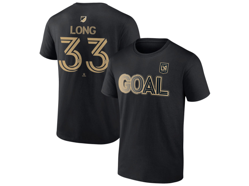 Men's LAFC Goal #33 Aaron Long T-Shirt - Black