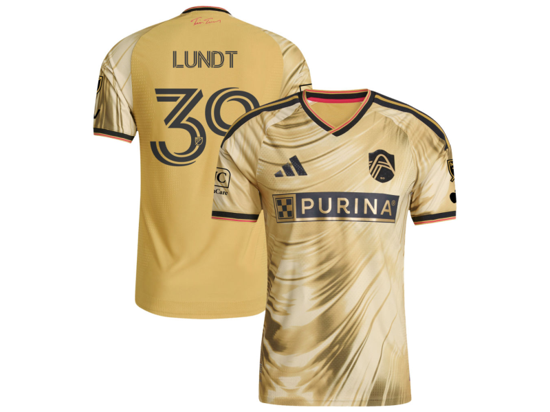 Ben Lundt St. Louis CITY SC 2026 The Tina Turner Edition Player Version Jersey - Yellow With Patch