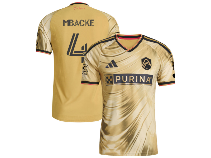Mamadou Mbacke Fall St. Louis CITY SC 2026 The Tina Turner Edition Player Version Jersey - Yellow With Patch