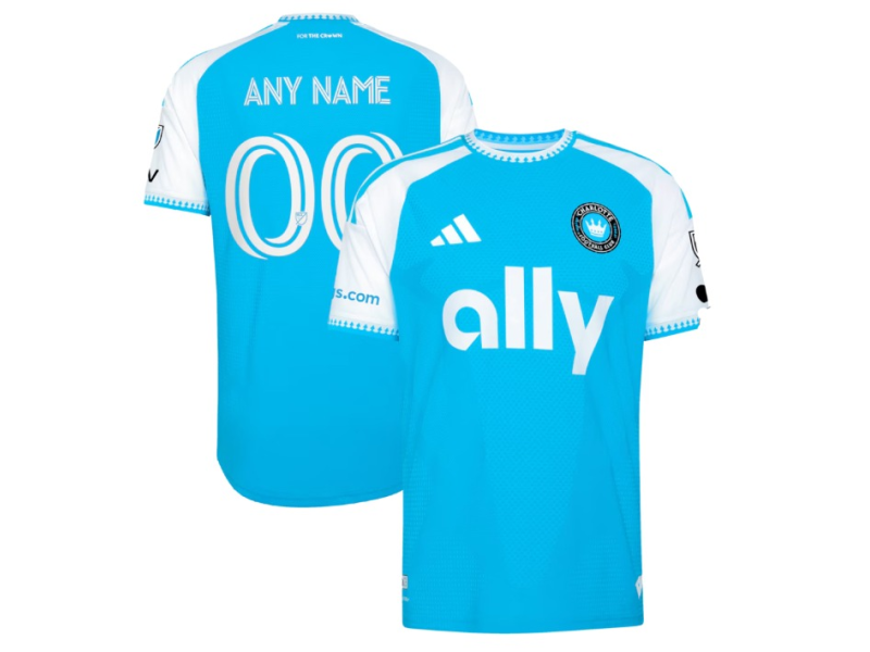 Custom Charlotte FC 2026 Carolina Kit: Crowns Up Fan Version Jersey -Blue