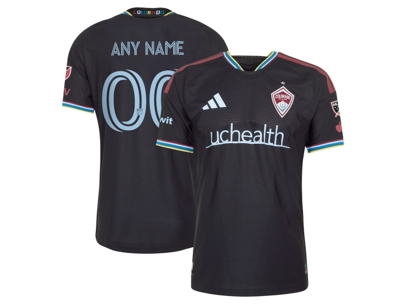 Custom Colorado Rapids 2026 Colorful Colorado Player Version Jersey - Black With Patch