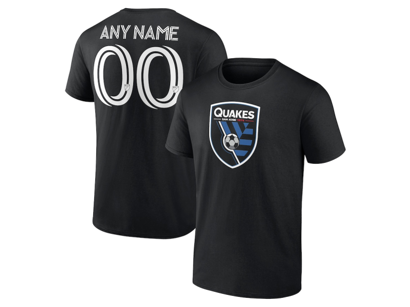 Youth San Jose Earthquakes #38 Edwyn Mendoza T-Shirt - Black