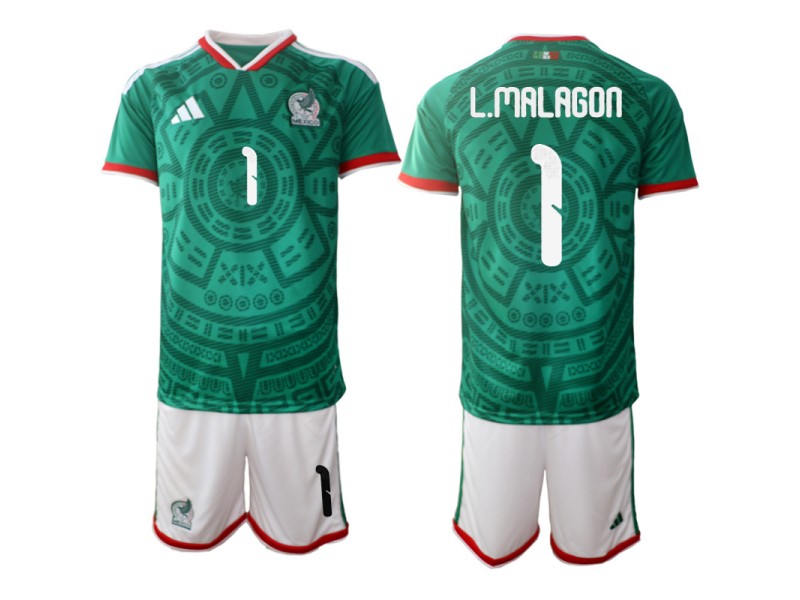 L.MALAGON Mexico 2026 World Cup Home Fan Jersey - Green