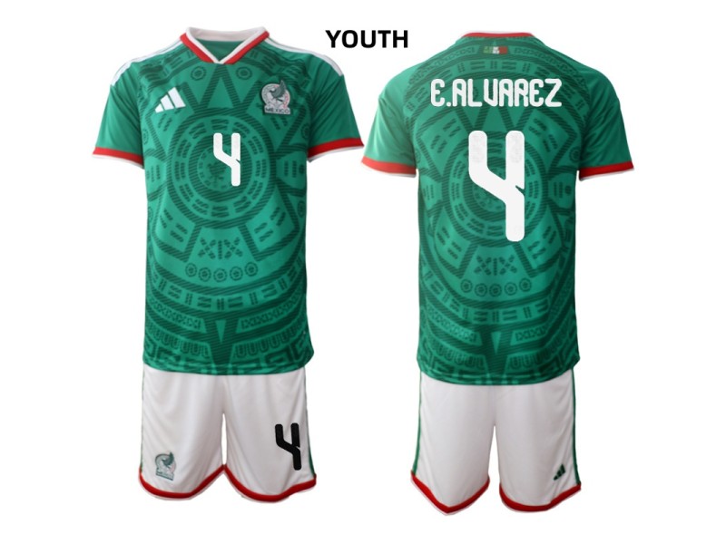 Youth R.MARQUEZ Mexico 2026 World Cup Home Fan Jersey - Green