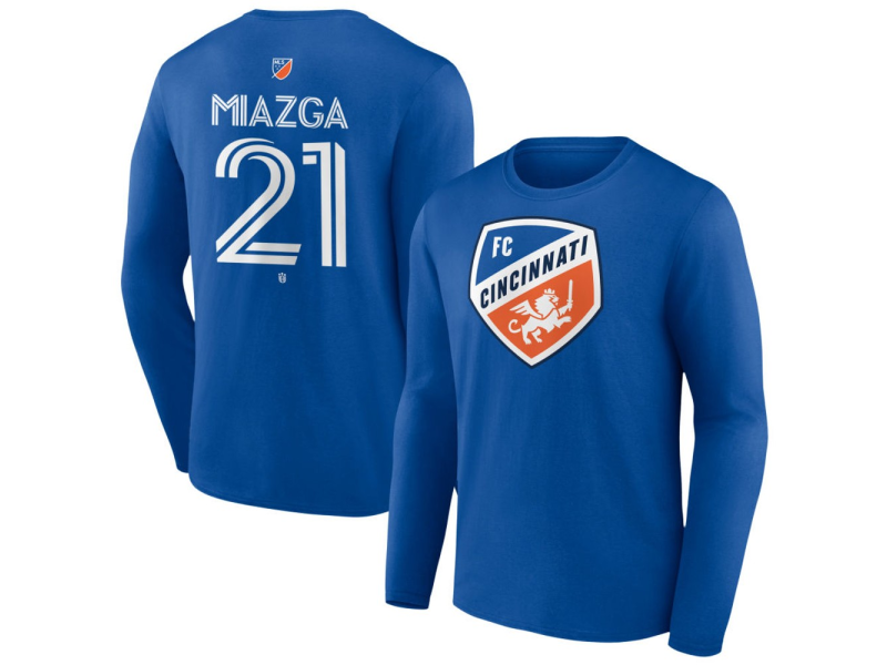 Youth FC Cincinnati #21 Matt Miazga Team Authentic Long Sleeve T-Shirt - Royal