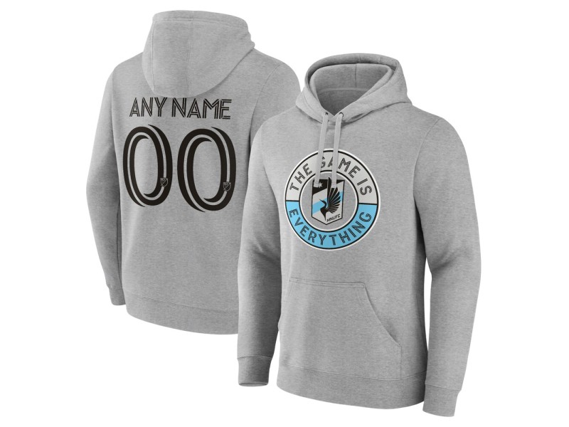 Men's Minnesota United FC The Game Is Everything Custom Pullover Hoodie - Gray