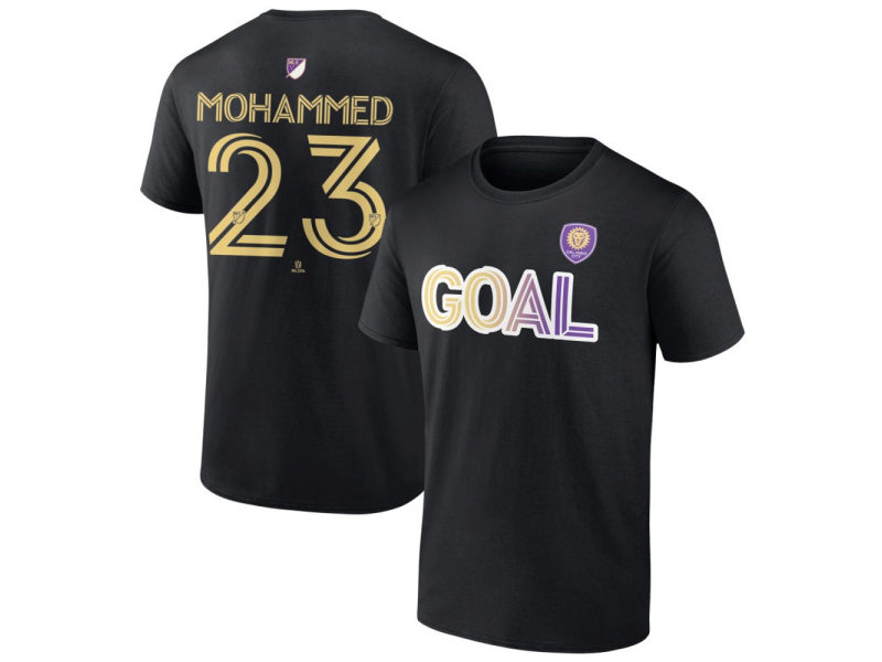 Men's Orlando City SC Goal #23 Shakur Mohammed T-Shirt - Black