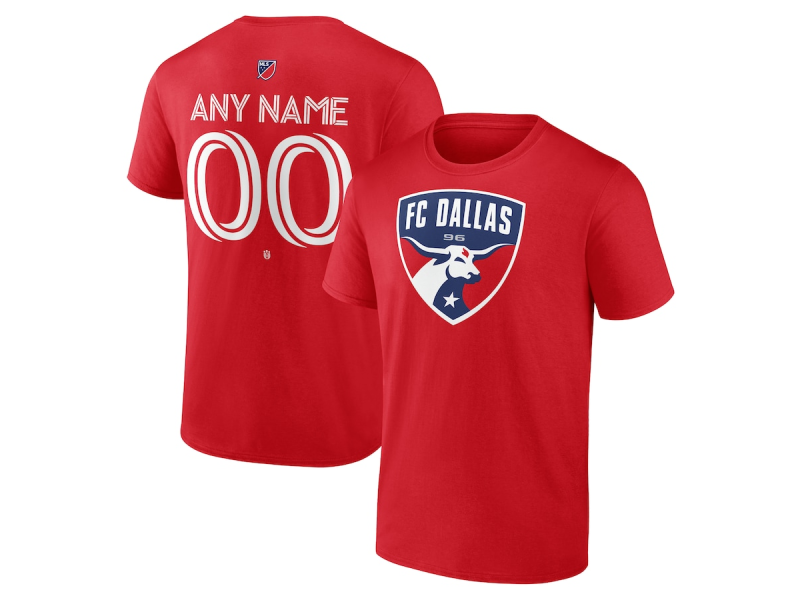 Men's FC Dallas #35 Malachi Molina Team Authentic T-Shirt - Red