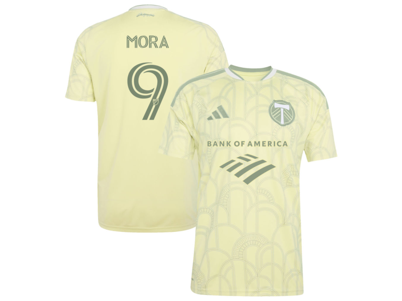 Felipe Mora Portland Timbers 2026 Civic Stadium Edition Fan Version Jersey - Yellow