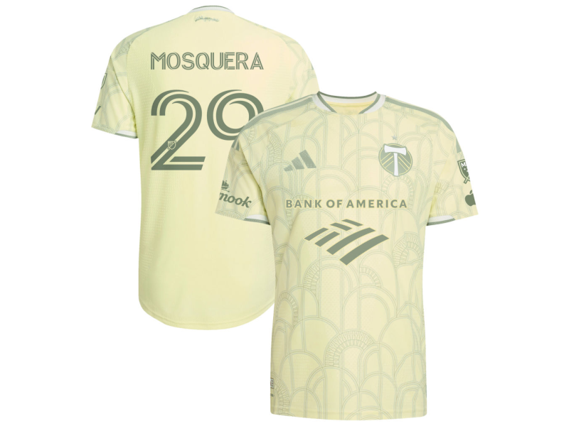 Juan Mosquera Portland Timbers 2026 Civic Stadium Edition Player Version Jersey - Yellow With Patch