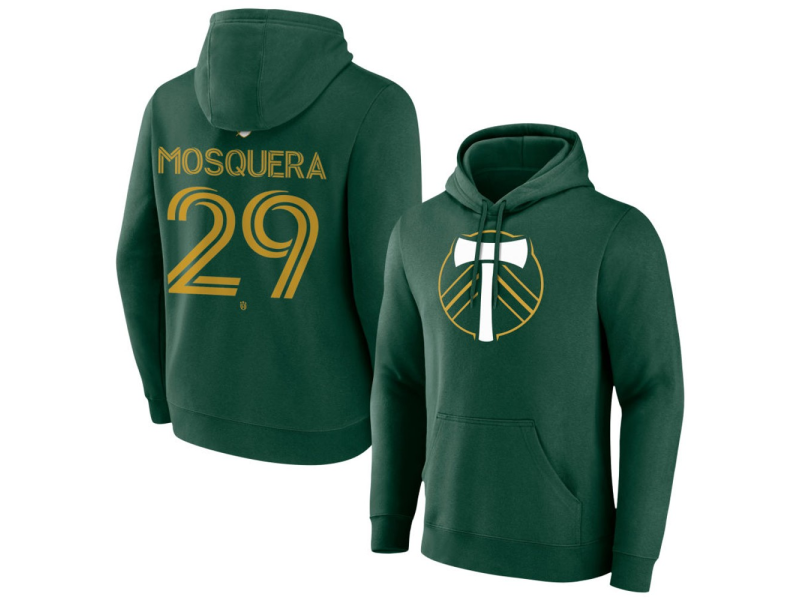 Youth Portland Timbers #29 Juan Mosquera Team Authentic Pullover Hoodie - Green