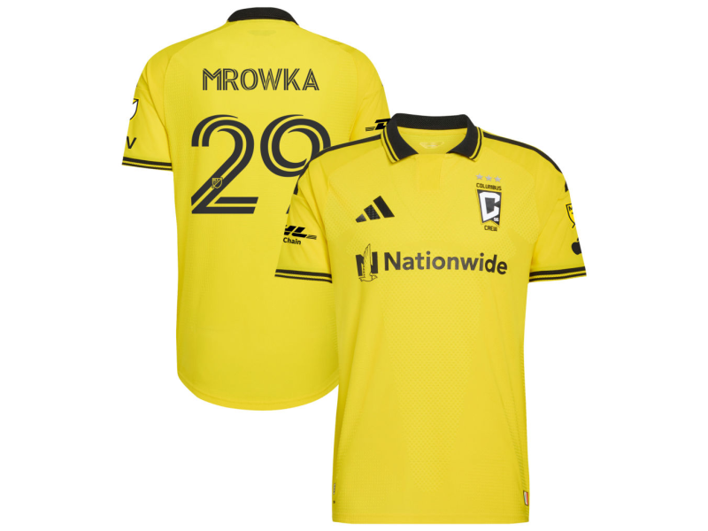 Cole Mrowka Columbus Crew 2026 The Crafted for Excellence Edition Player Version Jersey - Yellow With Patch