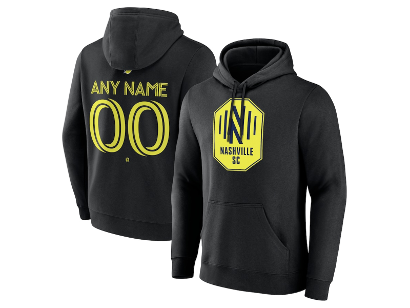 Men's Nashville SC #10 Hany Mukhtar Team Authentic Pullover Hoodie - Black