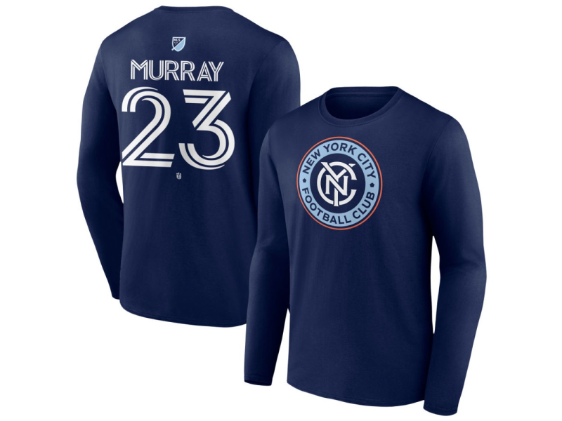 Youth New York City FC #23 Max Murray Team Authentic Long Sleeve T-Shirt - Navy