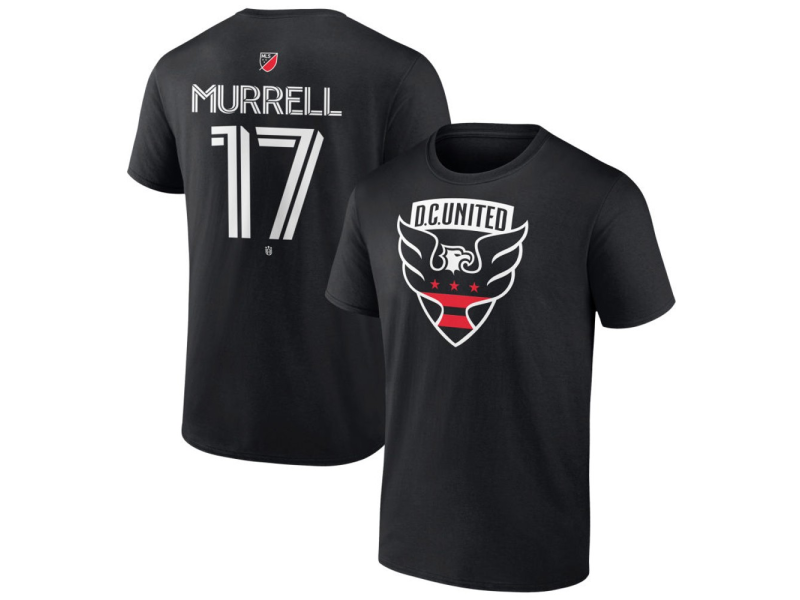 Youth D.C. United #17 Jacob Murrell Team Authentic T-Shirt - Black
