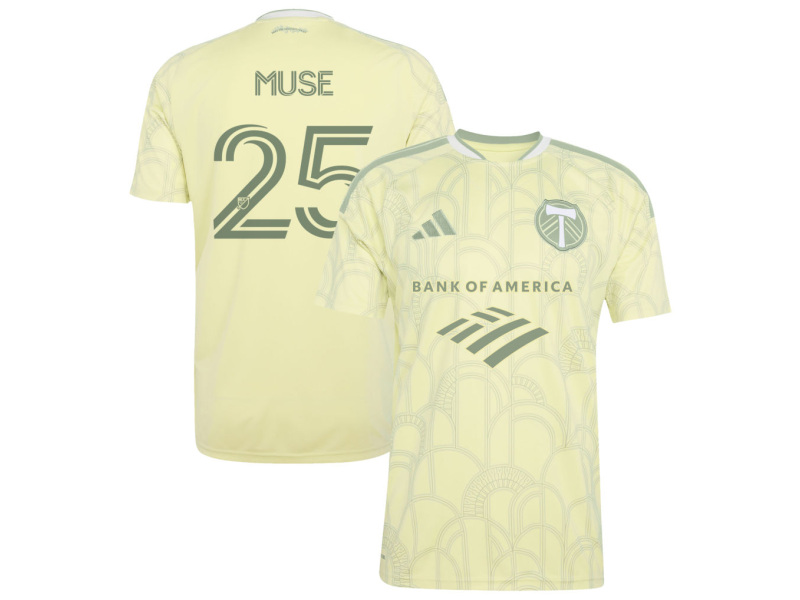 Trey Muse Portland Timbers 2026 Civic Stadium Edition Fan Version Jersey - Yellow